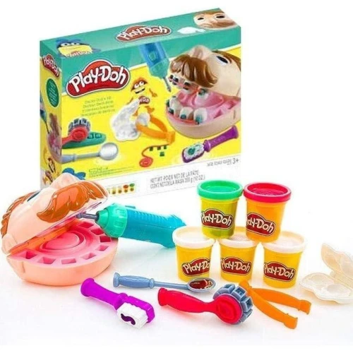 Play Doh Set de Pate a Modeler Doctor Drill and Fill avec 5 pots - Cadeau pour enfants
