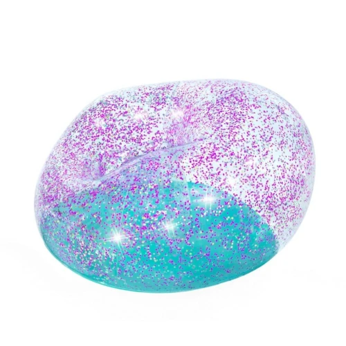 Fauteuil Pouf et Chaise Gonflable Pailleté Glitter Dream Ergonomique pour Enfants et Adultes Bestway