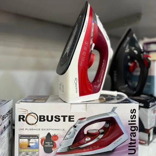 Fer à Repasser à Vapeur Robuste Ultragliss 320 mL 2400W avec Semelle en Céramique