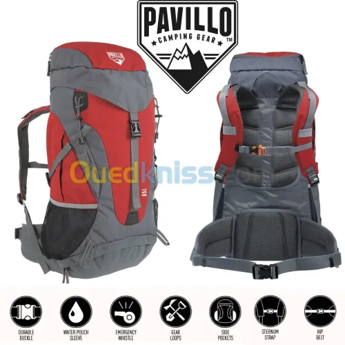  Sac à Dos De Voyage Camping et Bivouac 65 Litres Dura-Trek Pavillo حقيبة ظهر للتخييم و السفر