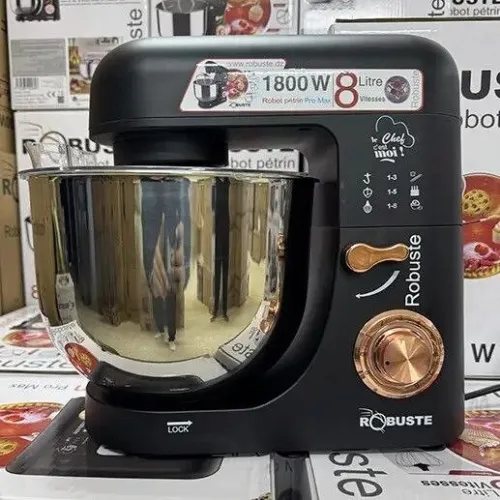 Robot Pétrin Pâtissier Robuste Double Crochet 1800W 8L 8 Vitesses Multifonctions - عجانة كهربائية