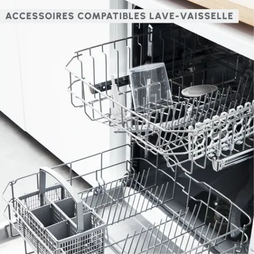Hachoir Moulinex 4En1 500W Deux Vitesses 500ml 2 Lames en Inox - Multi Moulinette