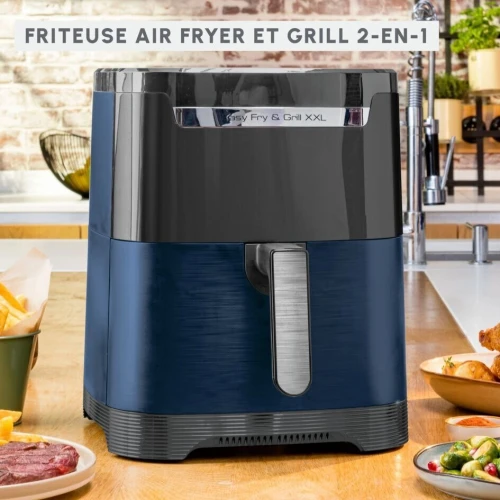 Friteuse Air Fryer Grill Moulinex sans huile 6.5L 1830W - 8 Programmes - Easy Fry & Grill - قلاية
