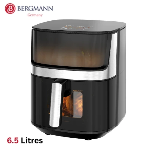 Friteuse Air Fryer Sans Huile 6.5L 1700W Avec Fenêtre Bergmann - مقلاة هوائية