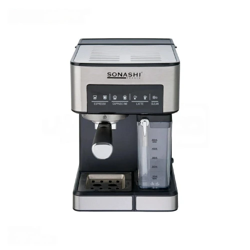 Machine à Café Tactile Sonashi 1350W 15 Bars avec Reservoir à Lait - Espresso Cappuccino Latte