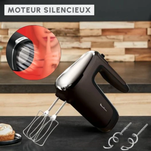 Batteur Électrique À Main 600W Moulinex PowerMix Silence avec Moteur silencieux - خلاط يدوي