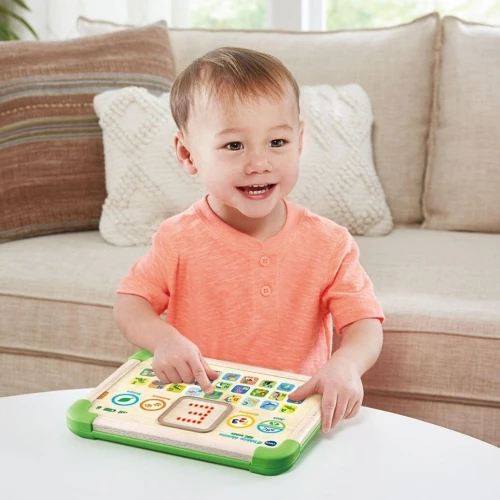 Tablette Éducative VTech ABC nature - Interactive et Sensorielle en Bois - Cadeau pour enfants