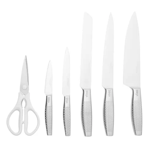 NINJA StaySharp Bloc-Couteaux Ensemble de Couteaux 6 Pièces avec Aiguiseur Céramique Intégré