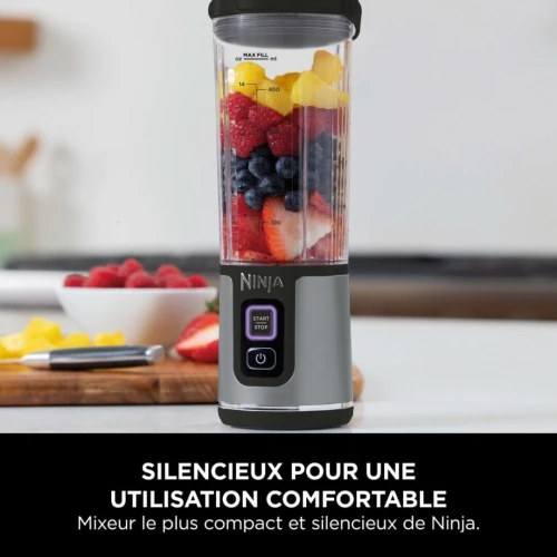 Blender Mixeur Ninja Blast Portable À Main 530mL Sans Fil - Rechargeable USB