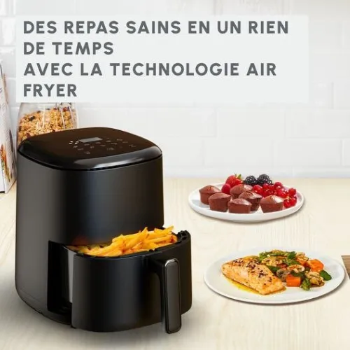 Friteuse Air Fryer Moulinex sans huile 3L 1300W à air - 10 Programmes Tactile - Easy Fry Compact