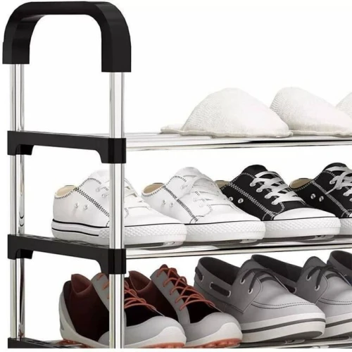 Porte Chaussures 6 Étages - Armoire et étagers Chaussures Avec Tubes Métalliques رفوف ترتيب الاحذية