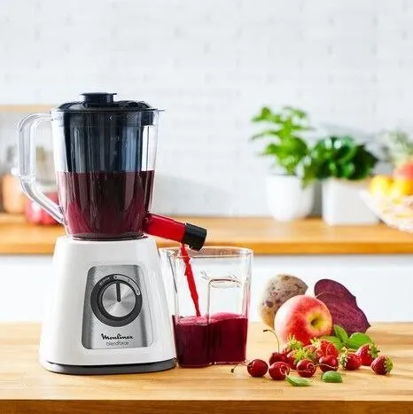 Blender Mixeur + Centrifugeuse Moulinex Blendforce 2en1 800W 1.75L En Verre