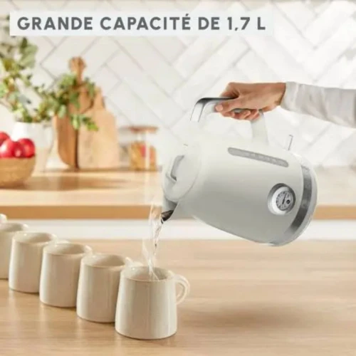 Bouilloire Électrique Moulinex Soleil+ Sans Fil 1.7L 2400W Contrôle de Température - غلاية