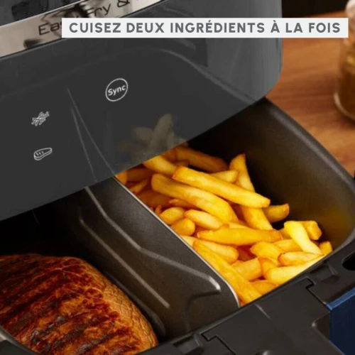 Friteuse Air Fryer Grill Moulinex sans huile 6.5L 1830W - 8 Programmes - Easy Fry & Grill - قلاية