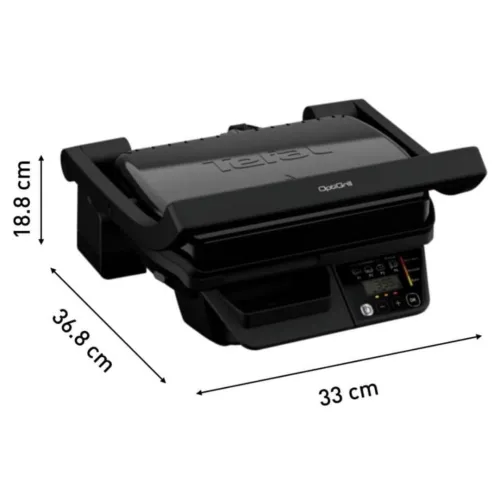 Panineuse et Grill TEFAL Électrique 2000W avec 6 Programmes - OptiGrill Intelligent Grill