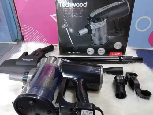 Aspirateur 2En1 Balai et À Main Multi-Cyclonique TECHWOOD - 500mL 600W Avec 3 Accessoires