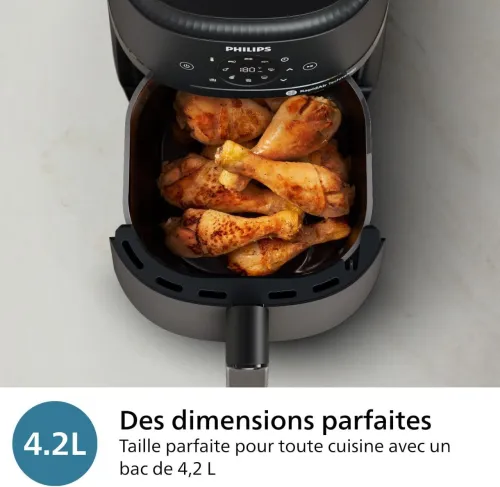 Friteuse Air Fryer Philips Sans Huile 4.2 L 1500 W Avec Fenêtre -  Philips Série 2000 - قلاية هوائية