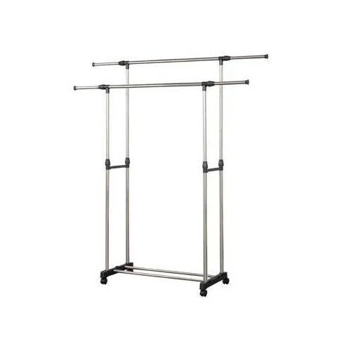 Penderie Double Barre 30 KG Avec 4 Roux En Inox