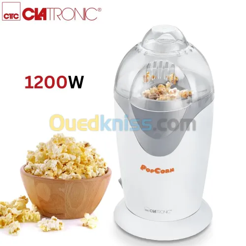 Machine a Popcorn et Maïs électrique Clatronic - 1200W ماكينة صنع الفشار