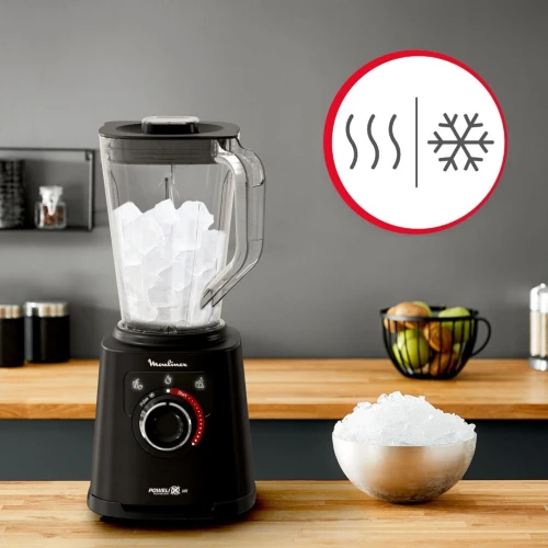 Blender Mixeur Moulinex PerfectMix+ 1200W 2L avec 15 vitesses et 6 Lames Powelix - خلاط كهربائي