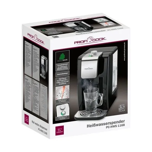 Distributeur D'Eau Chaude PROFICOOK 2.2L 2600W Avec 5 Niveaux De Température - PC-HWS 1168