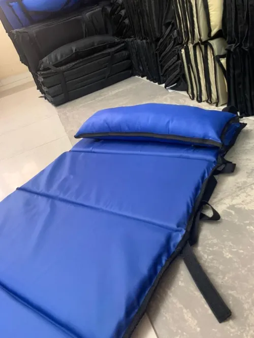 Matelas de Camping Pliable Facile à Transporter 185 x 65 cm 