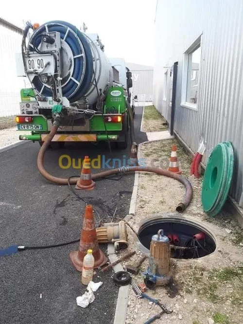 Camion nettoyage canalisation