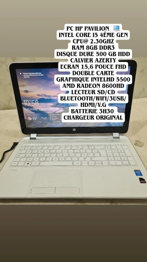 Laptop hp i5 4eme gen