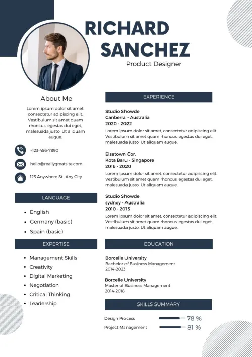 création de CV percutants et sur mesure