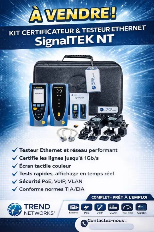 Testeur Réseau Professionnel SignalTEK NT PoE  Gigabit