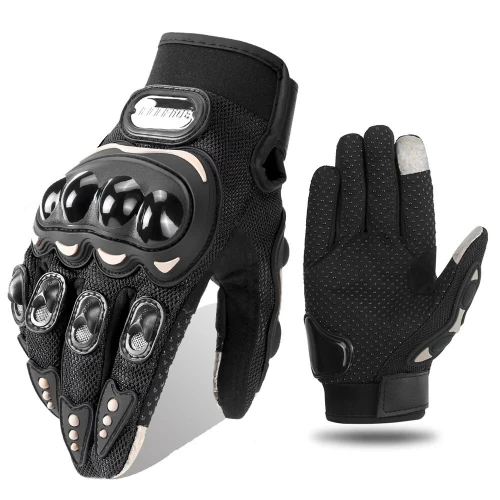 Pack Moto Hiver Cagoule Professionnel + Gants Pro Biker respirants avec protections antidérapantes