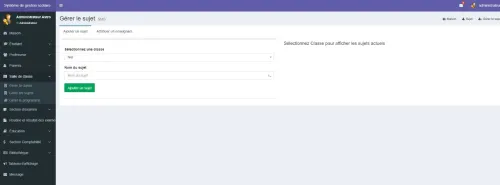 gestion scolaire