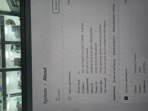 DELL XPS 15 9530 i7 13620H 32GO 1TO SSD INTEL ARC A370M 4GO