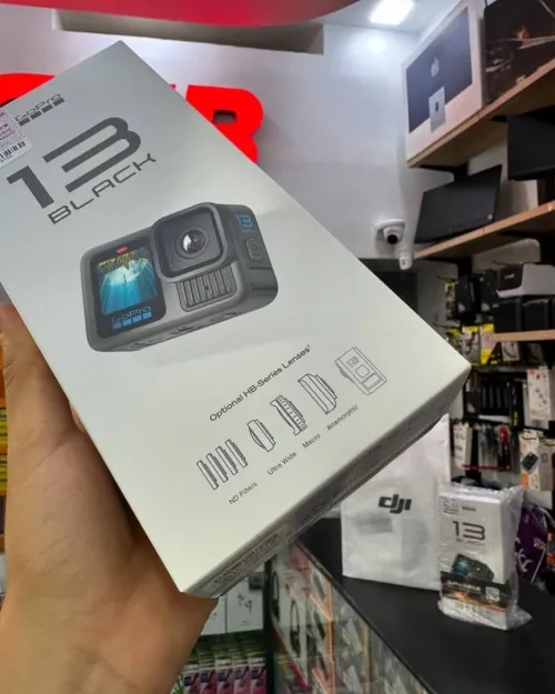 GoPro HERO 13 Black Caméra d action étanche avec vidéo 5.3K60 27MP BUNDLE + MICRO SD 64GB