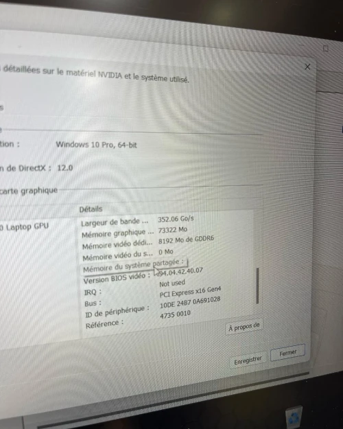 DELL Precision 7560 Intel Core i9-11950H 24 Mo de cache,'à 4,90 GHz 128GB 1TB SSD 15" RTX A4000 8GB 