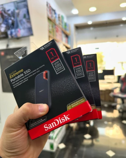 Disque SSD portable SanDisk Extreme 1 To  - Jusqu à 1050 Mo/s,  USB-C USB 3.2 Gen 2