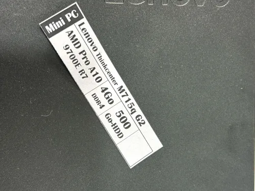 LENOVO M715q G2 / AMD PRO A10/4G/500Go HDD