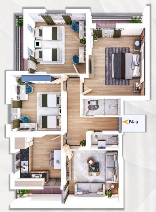 Vente Appartement F4 Oran Bir el djir