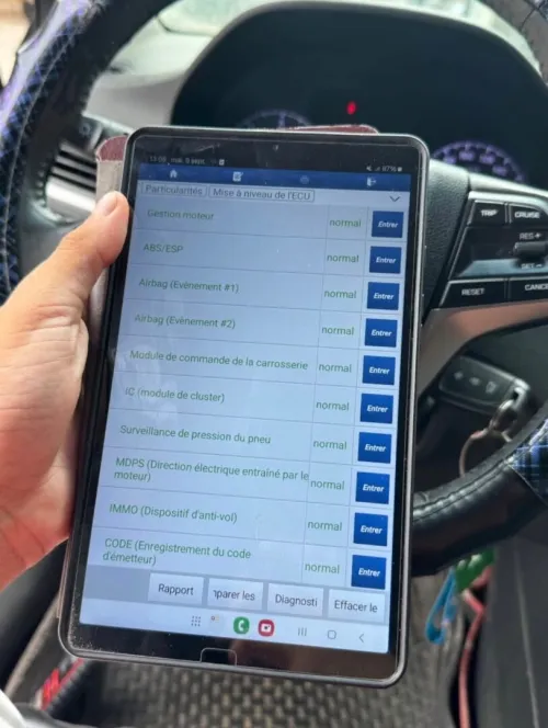 Scanner auto a domicile 