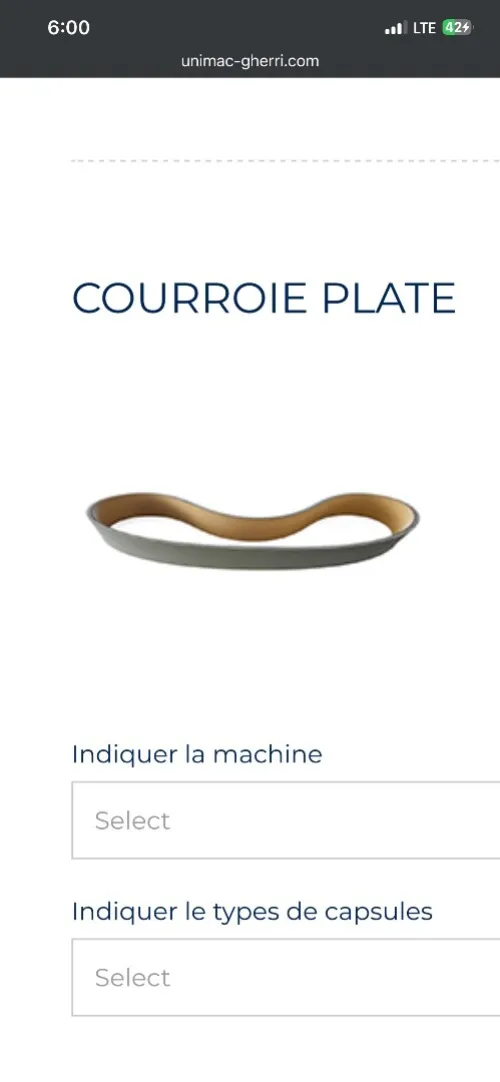 Pièces consommables pour capsoleuse