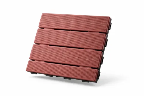 Revêtement de dalle de sol modulaire en plastique pur