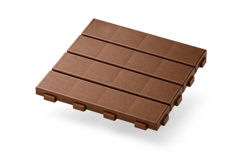 Revêtement de dalle de sol modulaire en plastique pur