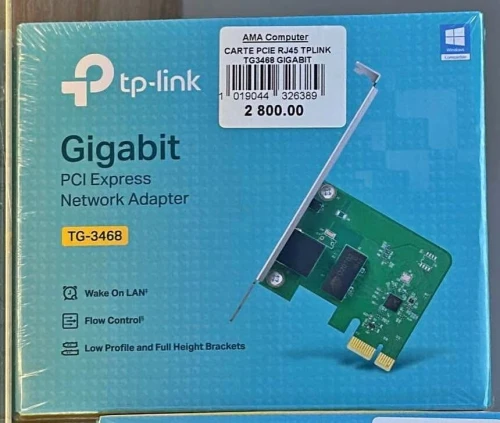 CARTE PCIE RJ45 TPLINK TG3468 GIGABIT