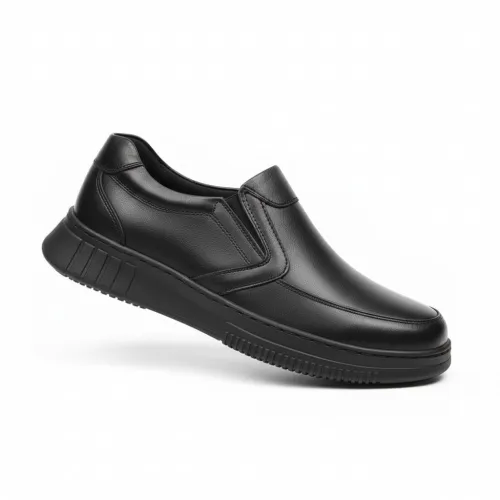 Mocassin orthopédique en cuir véritable 