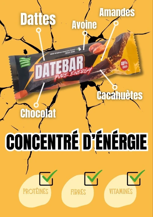 DATEBAR Barres energetiques naturelles aux dattes