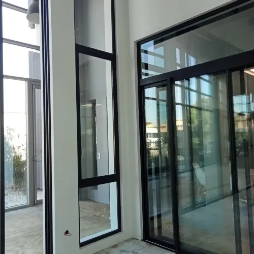 Cloison verre et aluminium 