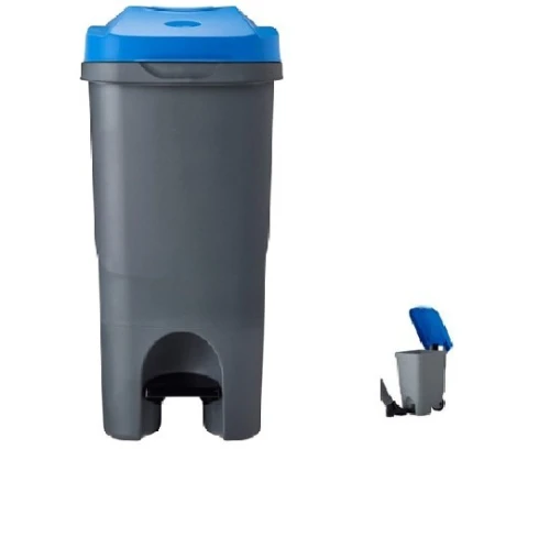Poubelle de tri mobile à pédale    L-TRI