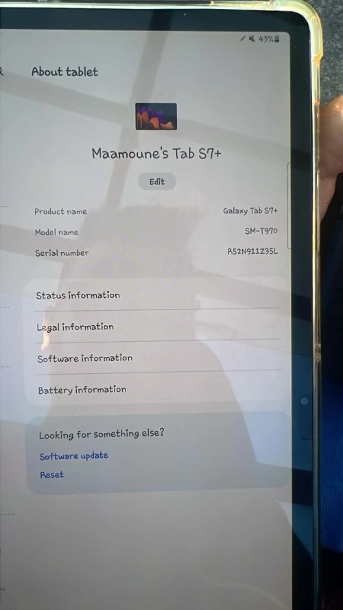 Samsung Galaxy tab s7 plus