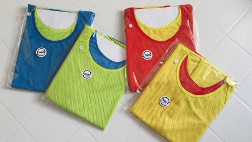 Dossards réversibles (2 couleurs) Idéal pour clubs et tournois
