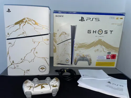 Console PS5 Standard Édition limitée Ghost of Yōtei Gold plus Cd Fc26
